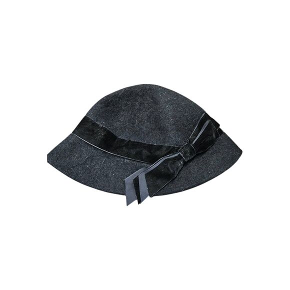 Collection Eighteen Black Angora Wool Hat Womens NEW TAGS - Picture 4 of 6